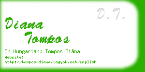 diana tompos business card